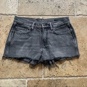 AllSaints All Saints High Waist Cutoff Gray Denim Jean Shorts 27